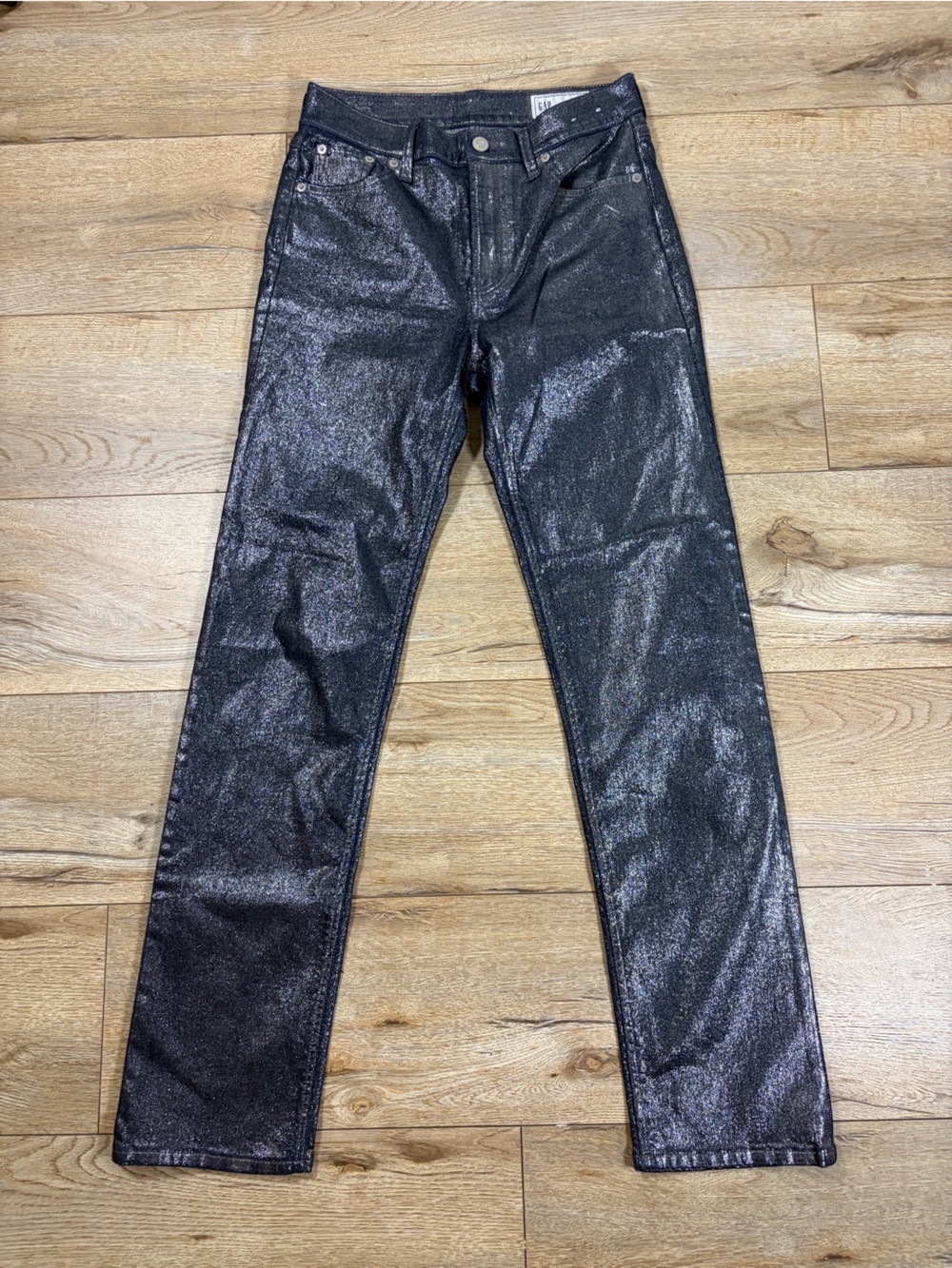 GAP Black Shimmery Skinny Jeans
